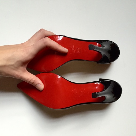 SOLD Christian Louboutin Iriza Black Patent Pumps - Picture 4 of 4