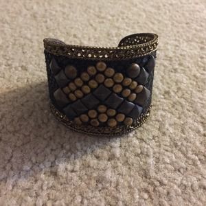 Snakeskin cuff bracelet