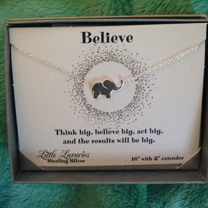 Little luxuries sterling silver Elephant necklace