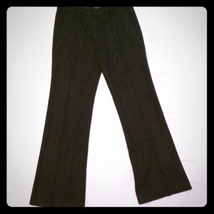 Theory Dark Green Tweed Trousers