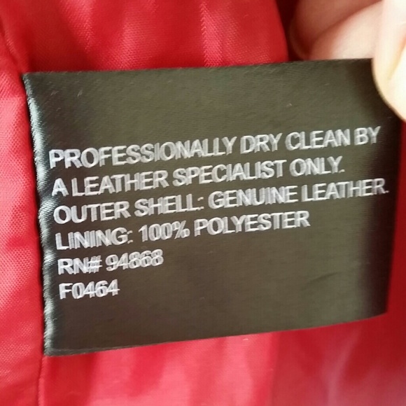 Bernardo 100% Leather Cherry Tomato Jacket - Picture 3 of 4