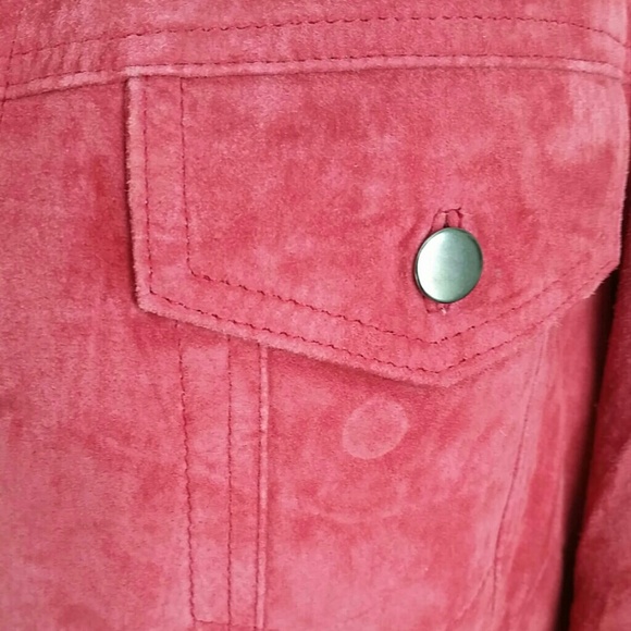 Bernardo 100% Leather Cherry Tomato Jacket - Picture 4 of 4