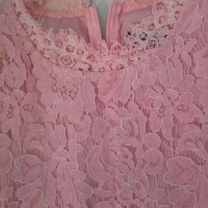 Zara similar pink lace dress