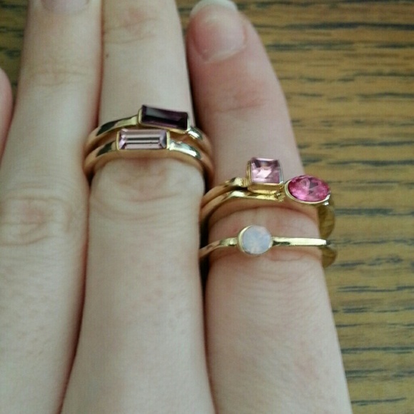 Pink Posy Rings - Picture 2 of 2
