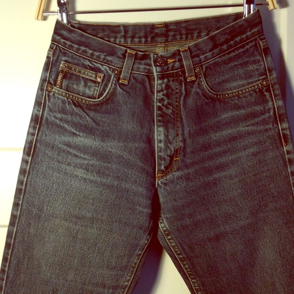 Iceberg High Waisted, Straight Leg Jeans