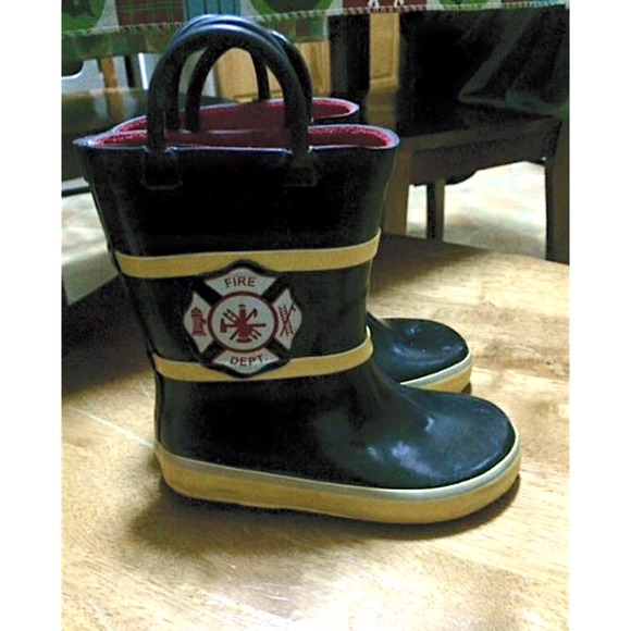 Toddler firefighter rain boots