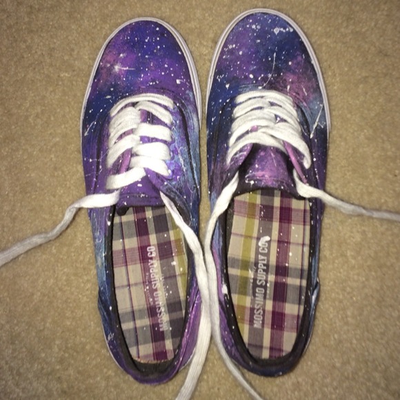 Homemade galaxy sneakers