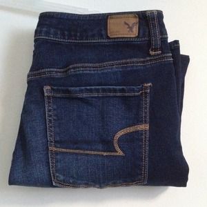 American Eagle Dark Wash High Waisted Jeans
