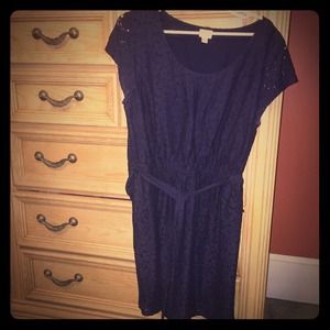 Navy blue lace dress