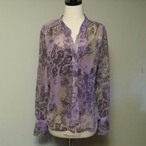 Como sheer blouse and camisole L