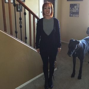 Black sweater dress