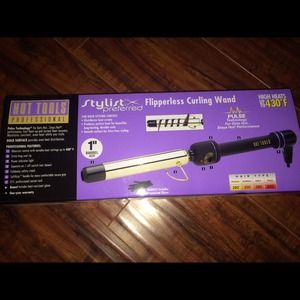 Flipperless curling wand