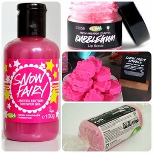 Lush bath products (lip scrub, soap, etc)