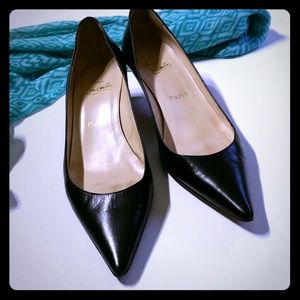 *Christian Louboutin Black Kitten Heels*