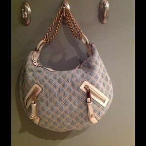 Marc Jacobs Quilted Denim Hobo
