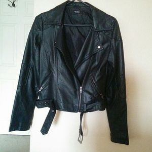 Faux leather jacket