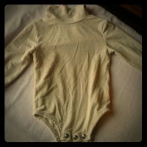 Baby girl turtle neck onesie