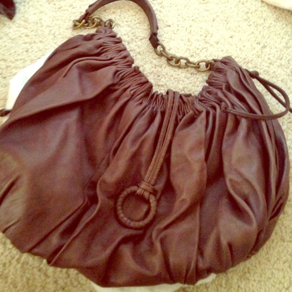 Bcbg chocolate brown hobo