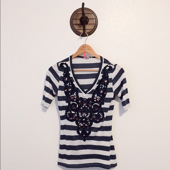 BP Jeweled Stripe Top - Picture 2 of 4