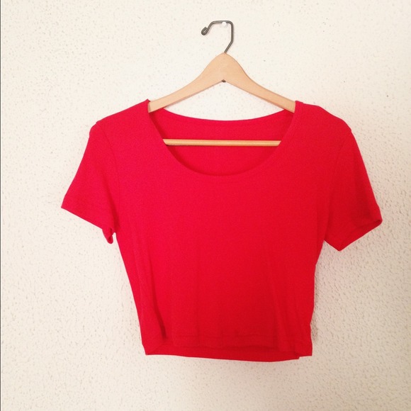 American Apparel Baby Rib crop Top
