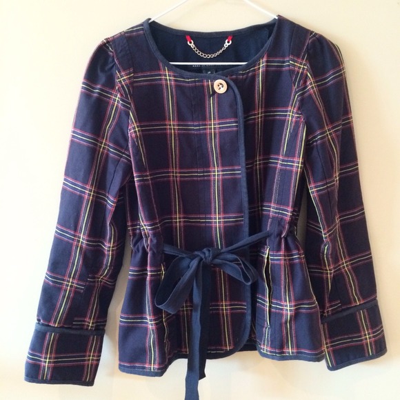Marc by Marc Jacobs navy, red and yellow blazer