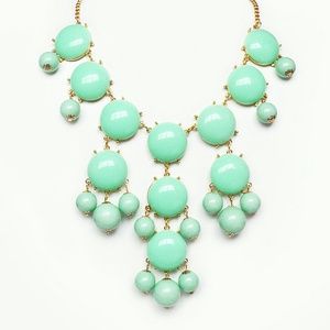 Mint green like NEW bubble bib necklace!