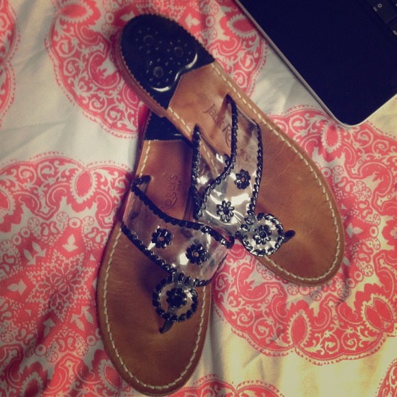 Clear & Black Jack Rogers OFFER