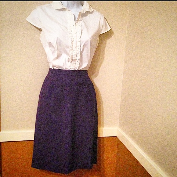 Eggplant pencil skirt
