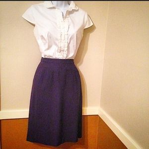 Eggplant pencil skirt