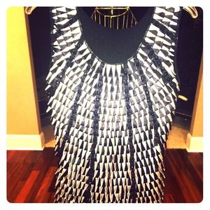 💃SOLD!!!! BLACK AND SILVER FUN FASHION DRESS!💃