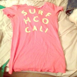 Pink hollister shirt