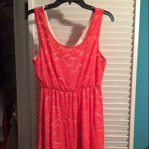 NWOT Coral lace dress!