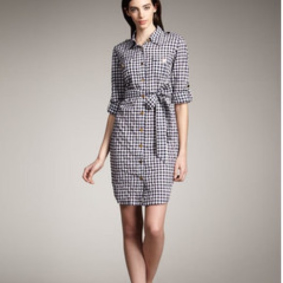 Tory Burch Gingham Shirt Dress