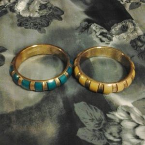 Two multicolor bracelets