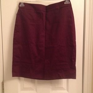 New York and Company Dark Burgundy Pencil Skirt