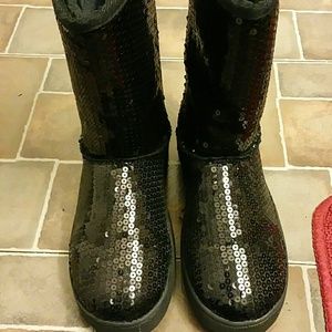 Cute glitter boots