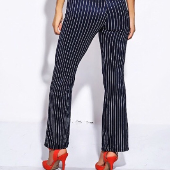 💟🆕 CLASSIC PANTS// OFFICE Pinstripe [NAVY] - Picture 2 of 4