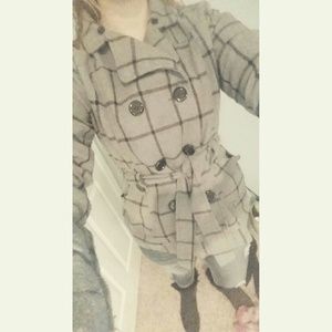 Black and gray peacoat!