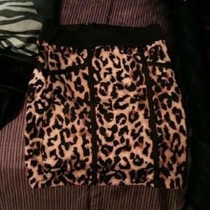 Cheetah pencil skirt
