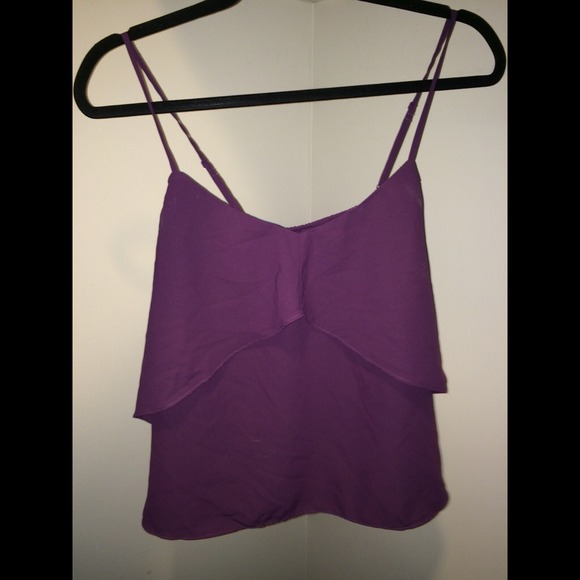 American Eagle Flowy Purple tank
