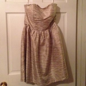 Gold cocktail dress