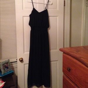 Black maxi dress
