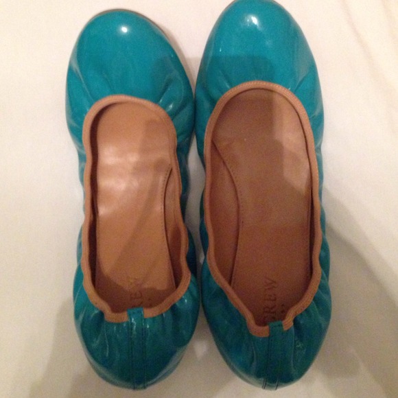 Jcrew Aqua ballet flats size 9