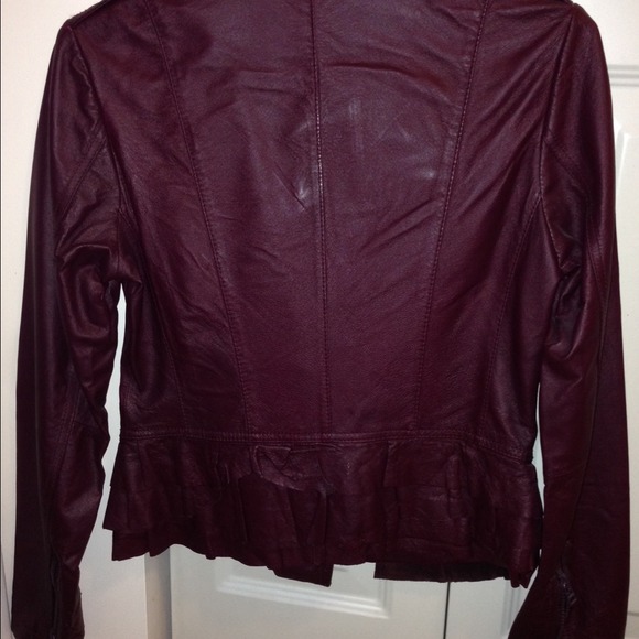 Victoria's Secret Asymmetrical Leather Jacket - Picture 2 of 3