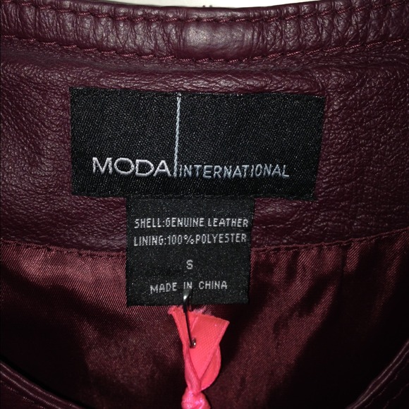 Victoria's Secret Asymmetrical Leather Jacket - Picture 3 of 3