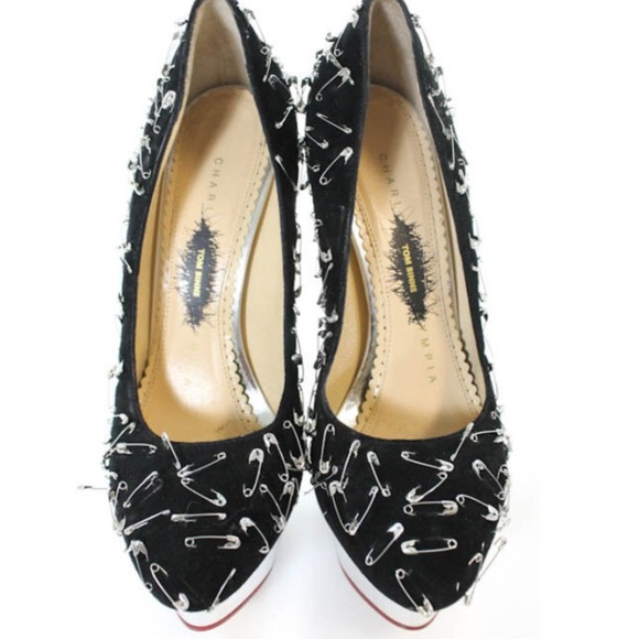 SOLD  Charlotte Olympia Tom Binns Safety Pin Pump - Picture 2 of 4