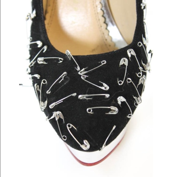SOLD  Charlotte Olympia Tom Binns Safety Pin Pump - Picture 3 of 4