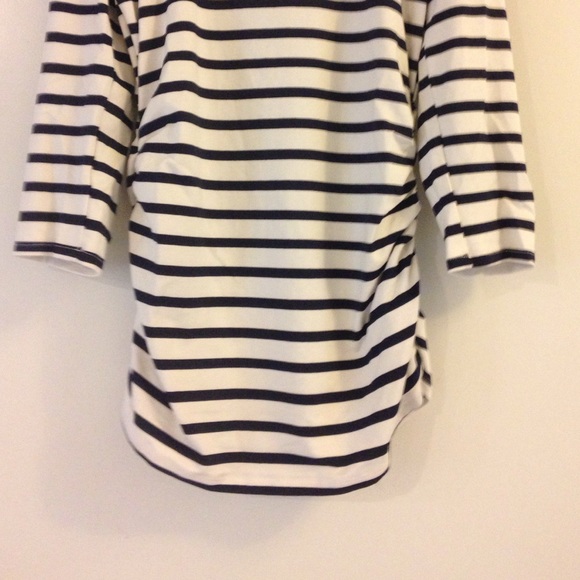 last 1  💙 Sexy Ruched Striped cold shoulder Top💙 - Picture 4 of 4