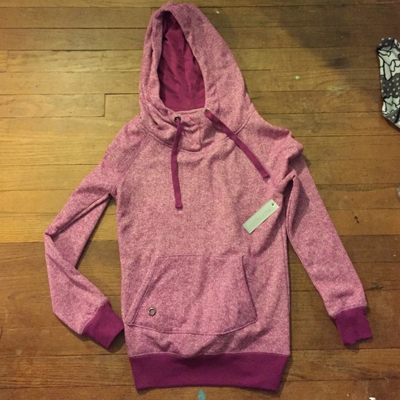 Pink hooded sweatshirt