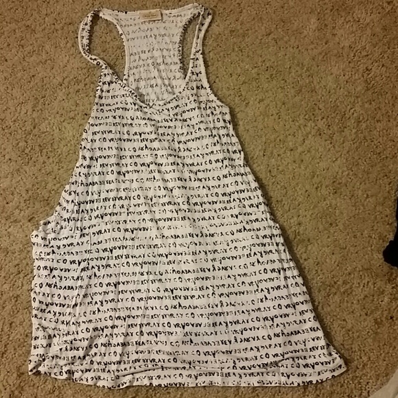 Covered in words tank